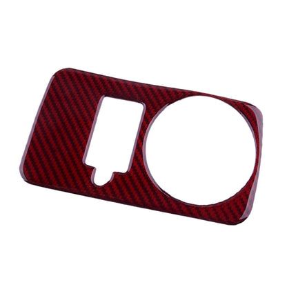 Red Carbon Fiber Headlight Switch Trim for Ford Mustang (2005-2009)