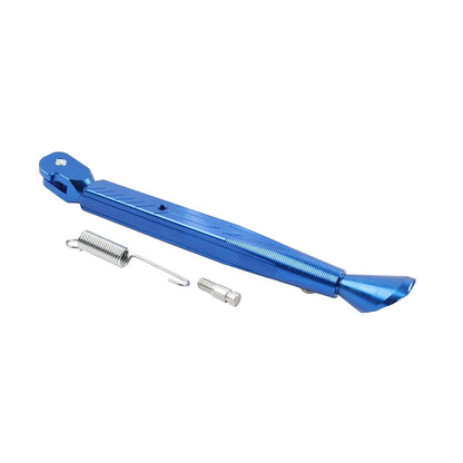 Aluminum Adjustable Kickstand Foot for Motorcycle Universal Side Stand Blue