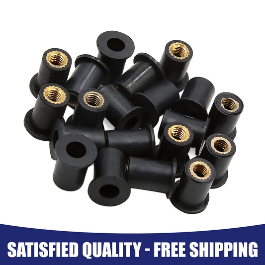 M5 / 20 x / Rubber Windscreen Screws Bolts Nut for Motorcycle Universal