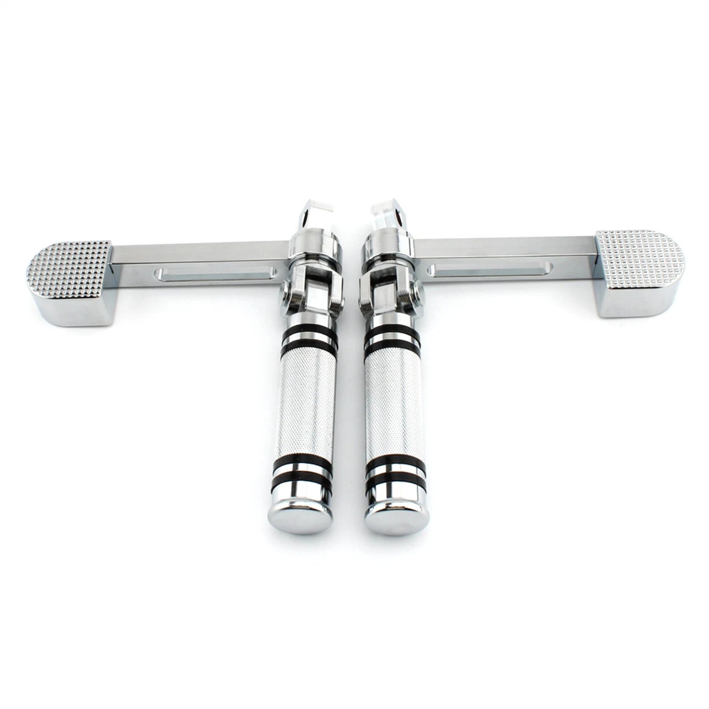Chrome Foot Pegs for Harley Touring Softail Dyna Sportster 883 1200 (2004-2023)