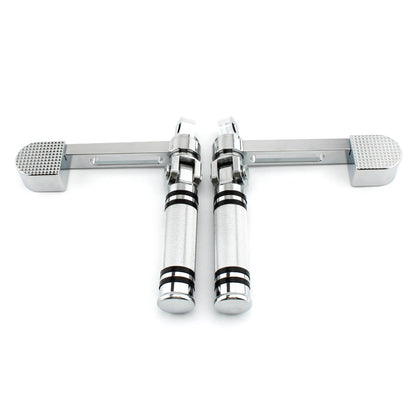 Chrome Foot Pegs for Harley Touring Softail Dyna Sportster 883 1200 (2004-2023)