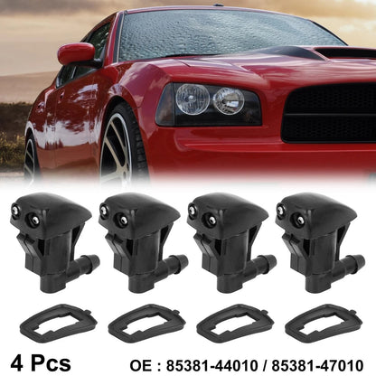 4pcs Car Front Windshield Washer Nozzles for Toyota Camry Tacoma