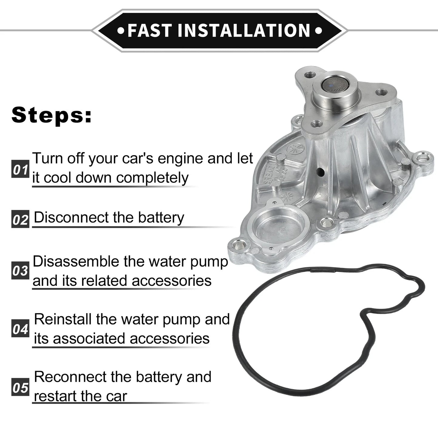 Engine Water Pump for BMW 1 (F20) 116i 118i