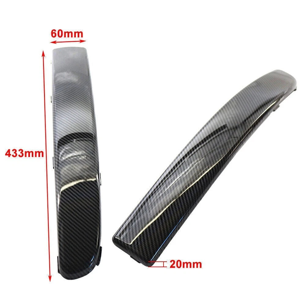 Carbon Fiber Front Bumper Corner Trim Cover for FIAT 500 (2007-2015)