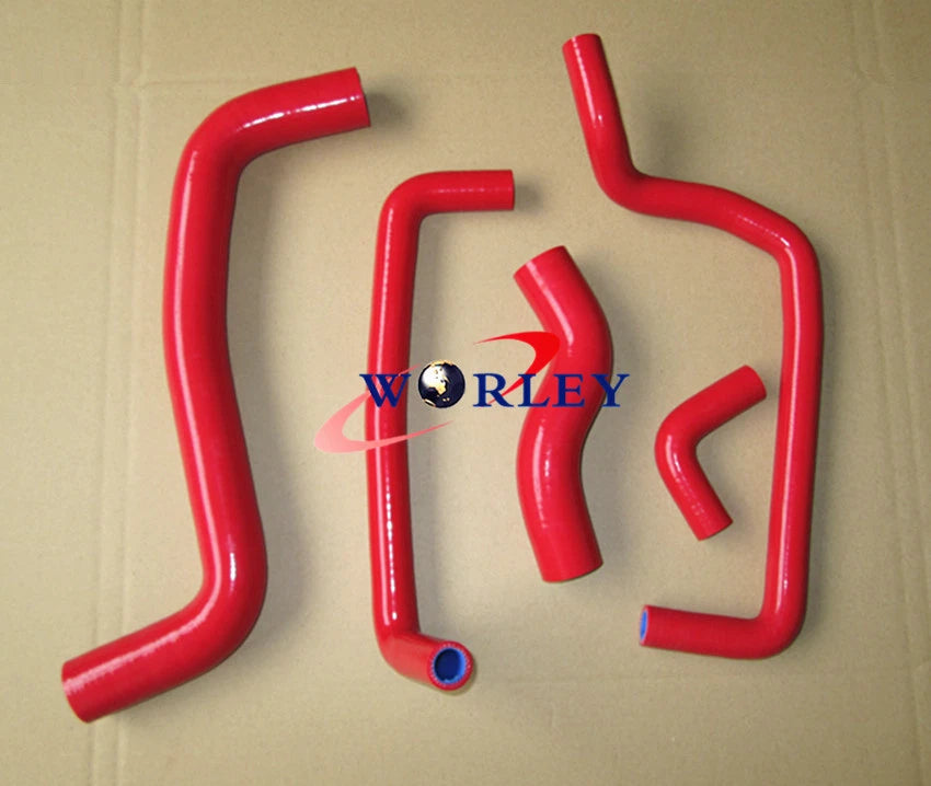 Red Silicone Radiator Hose for Toyota Corolla Levin AE111/AE101G 1995-2000