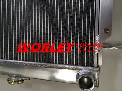 44mm Aluminum Radiator + Hoses for Toyota LandCruiser 75 Series (1984-1998)