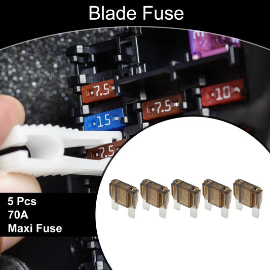 70A Blade Fuse 5 Pcs for Cars, Boats, Trucks, RVs, Motorcycles
