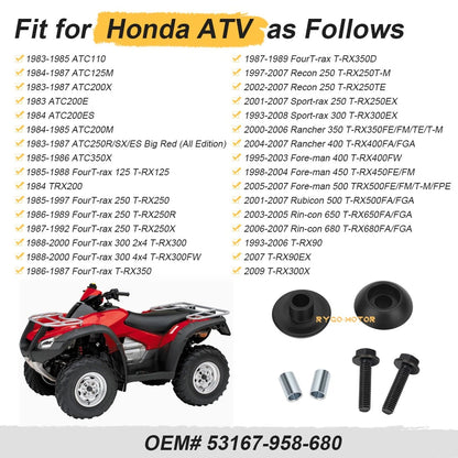 Handle Bar End Guard for Honda ATC110 ATC125M ATC200 ATC250 ATC350X