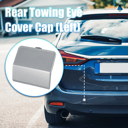 Silver Tone Rear Bumper Tow Hook Cover for Mazda 6 (2013-2018)