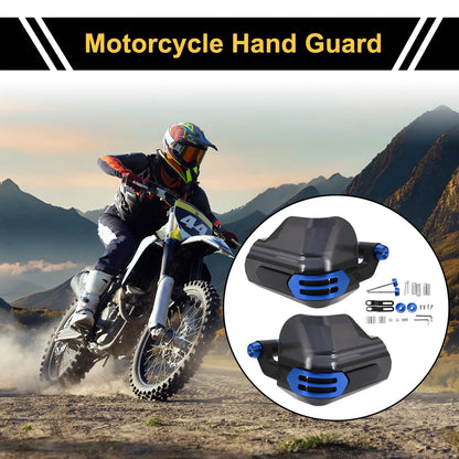 Set / 1x / Universal Hand Guard Knuckle Guard Protector Blue PC for Motorcycles