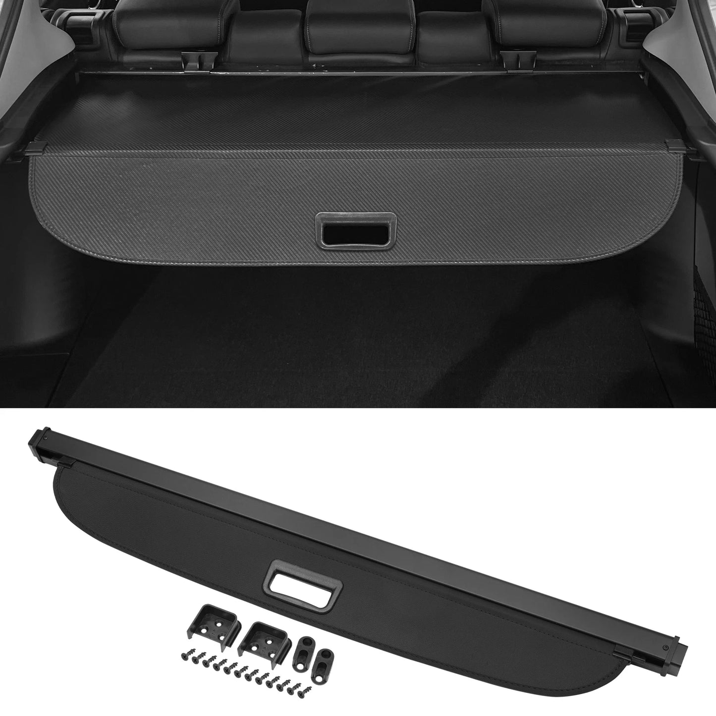 Retractable Cargo Cover for Jeep Renegade (2015-2023) - Gloss Black