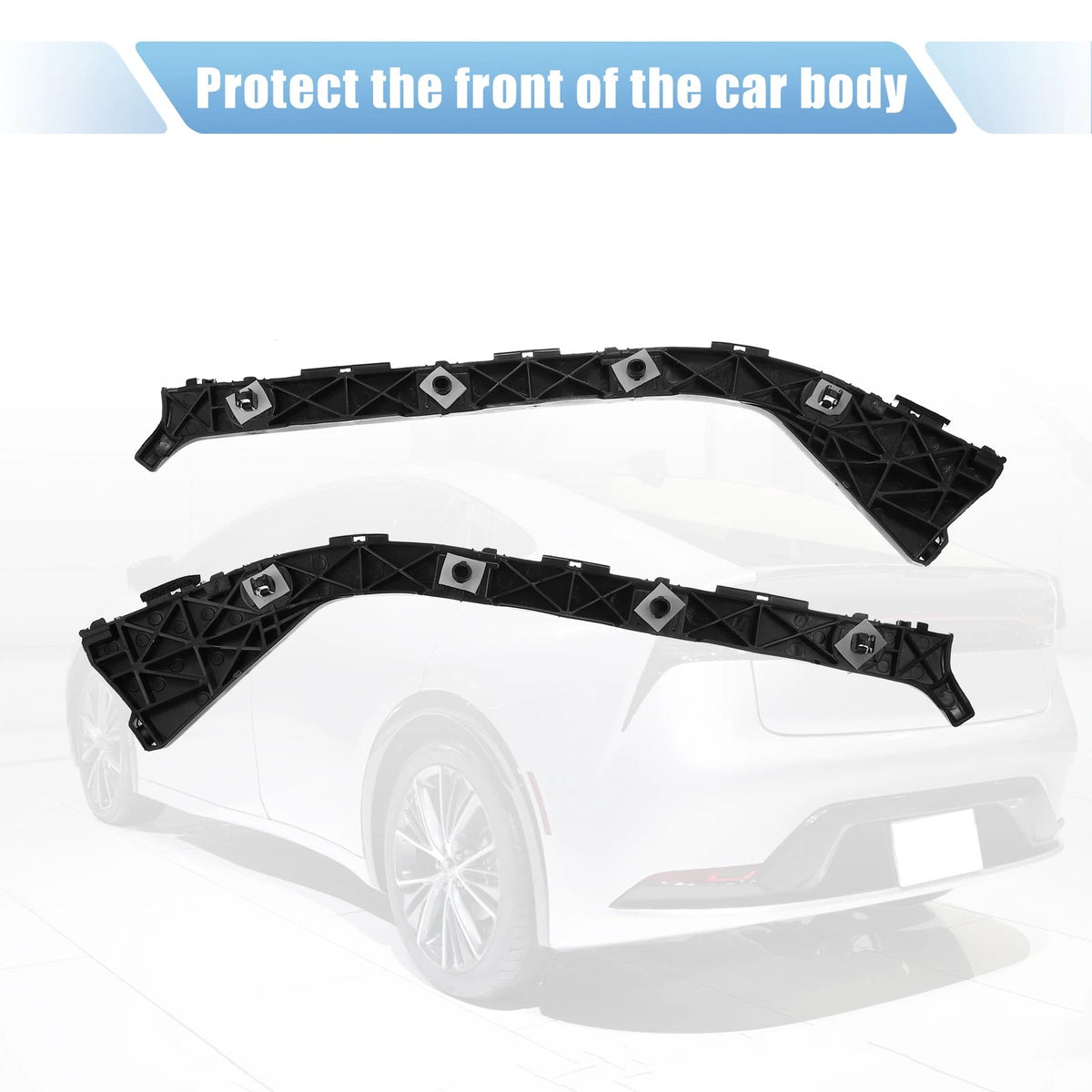 Rear Bumper Bracket for Toyota Prius 1.5L (2010-2015) - Durable Plastic, Black