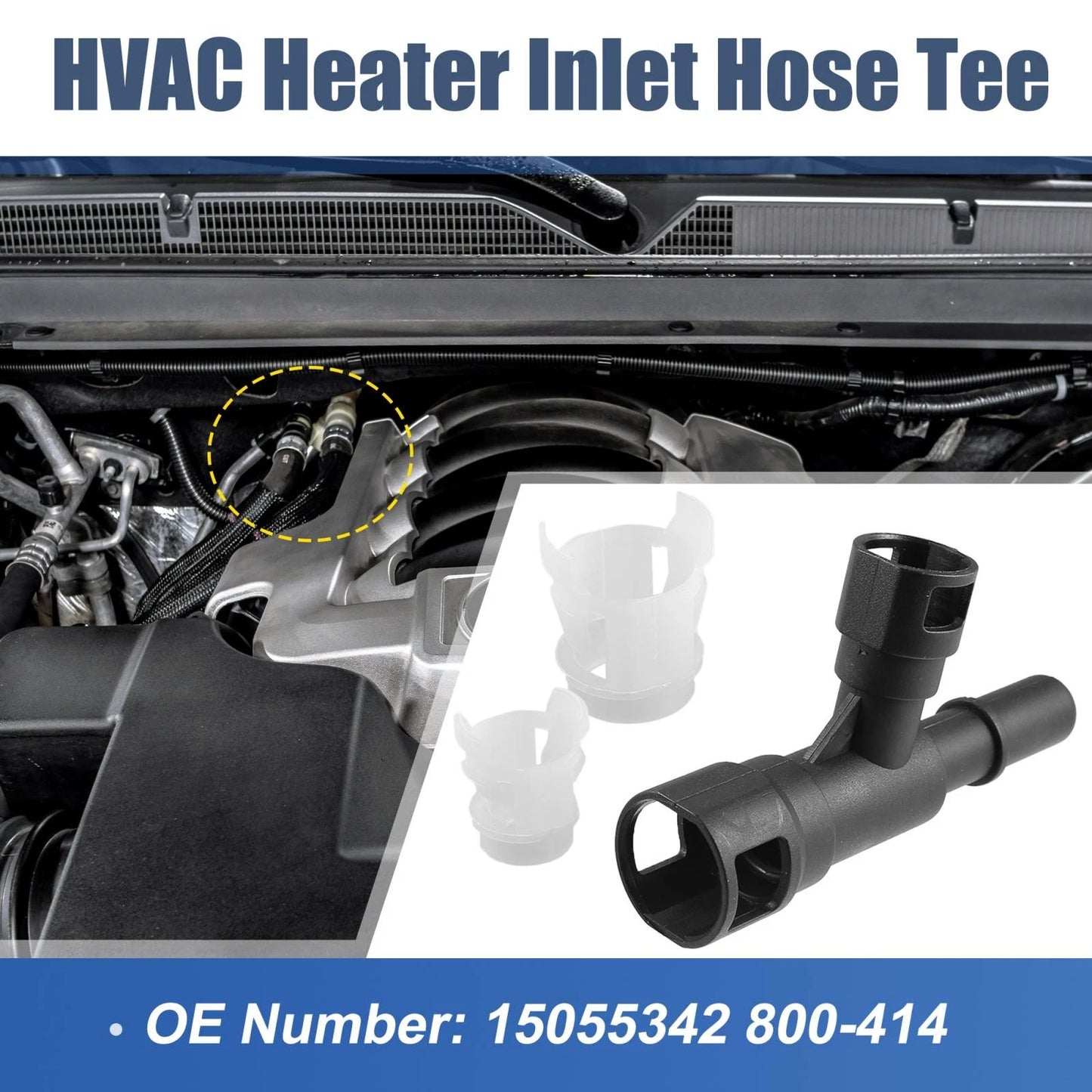 HVAC Heater Hose Connector for Cadillac, Chevrolet, GMC auto parts