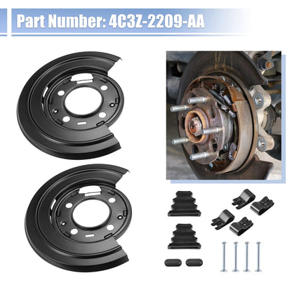 Rear Brake Dust Shield Backing Plates for Ford F250 Super Duty (1999-2010)