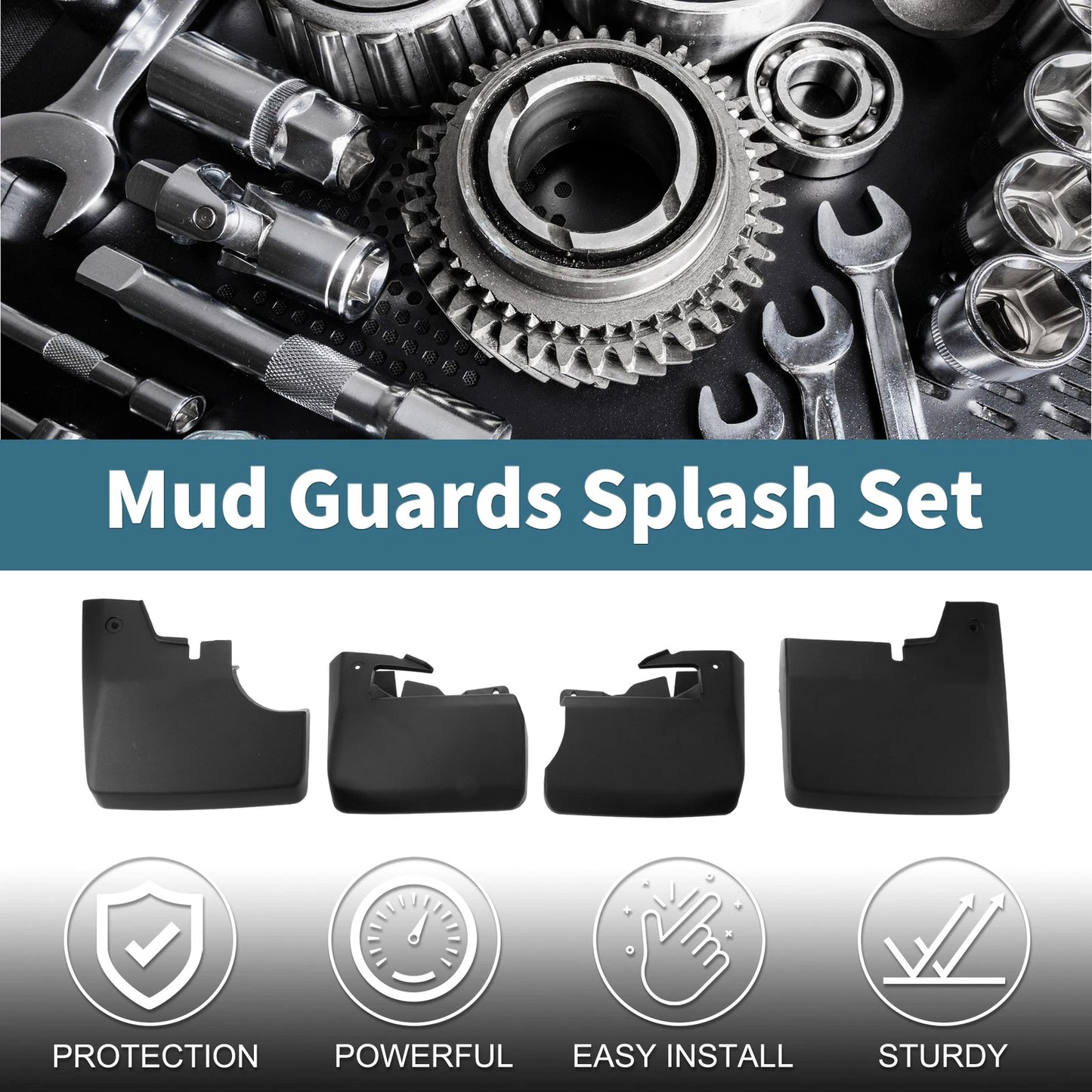 Mud Flaps Splash Guards for Toyota Land Cruiser LC70 (2007-2022)