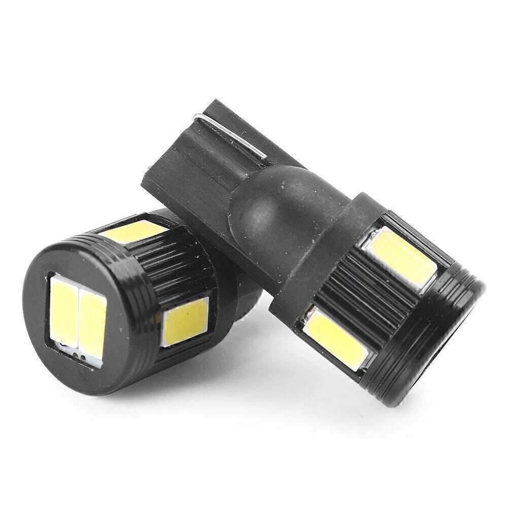 LED Wedge Light Bulb T10 5630 6 SMD for Car Black Shell