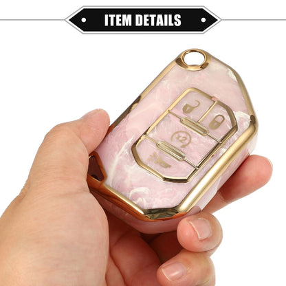 4 x Button Remote Key Fob Cover Shell for Jeep Wrangler JL JLU (2018-2023)