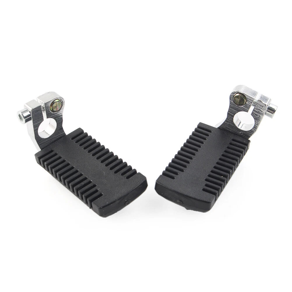 Foot Pegs Rest Pedals w/ Clamps for 43cc 47cc 49cc Pocket Dirt Bike Mini Scooter