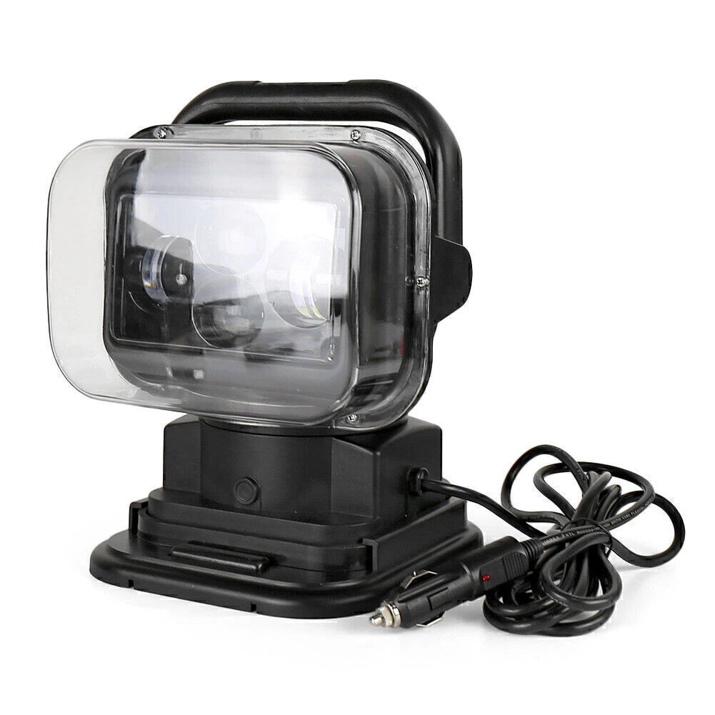 60W 360° Remote Control LED Search Light for Camping with Magnetic Base