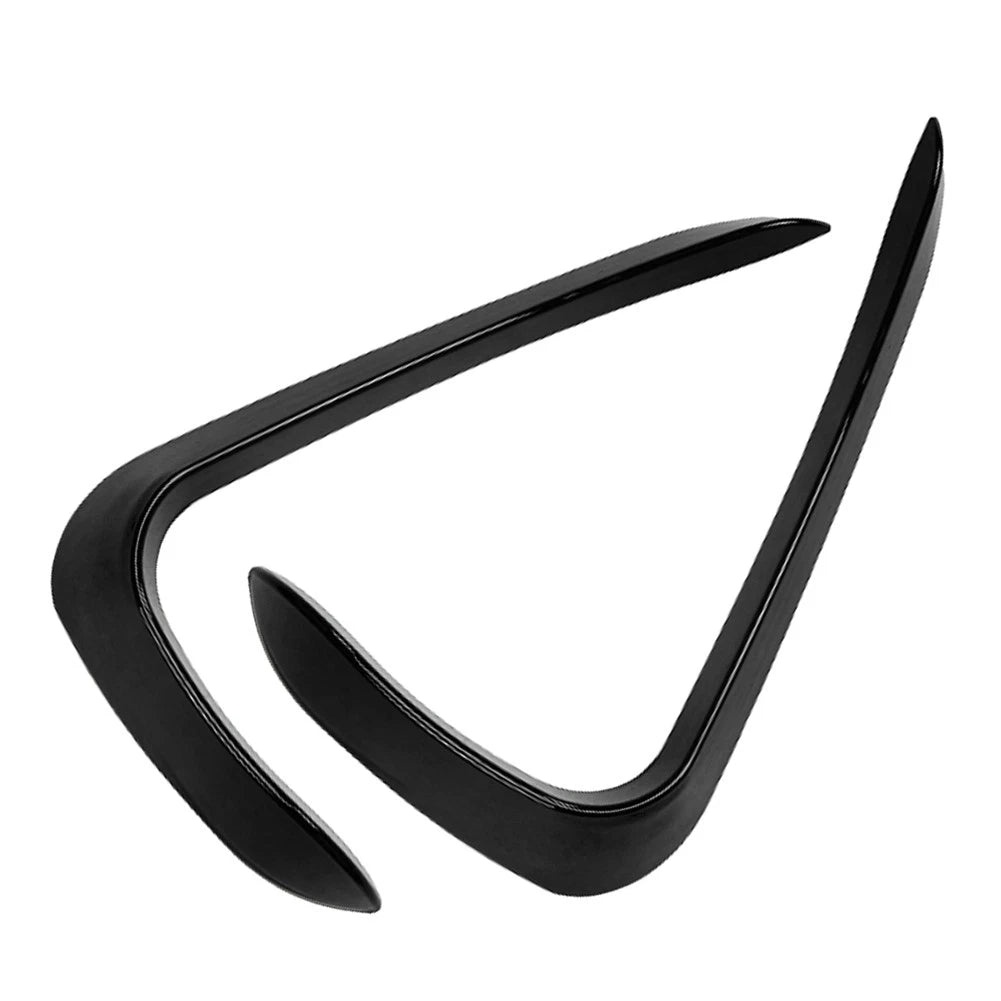 Black Front Bumper Side Spoiler for BMW X6 F16 M Sport 2015-2019