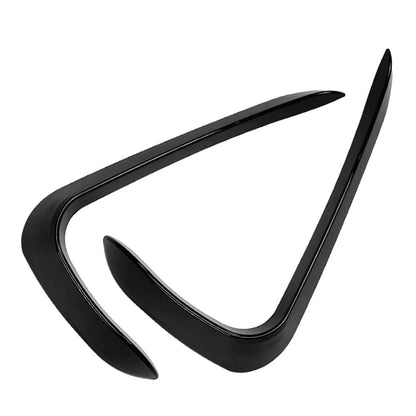Black Front Bumper Side Spoiler for BMW X6 F16 M Sport 2015-2019