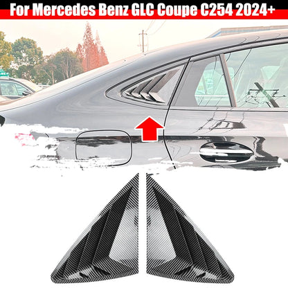 Rear Quarter Window Duct Vent Louver Covers for Benz GLC Coupe (2024–2025)