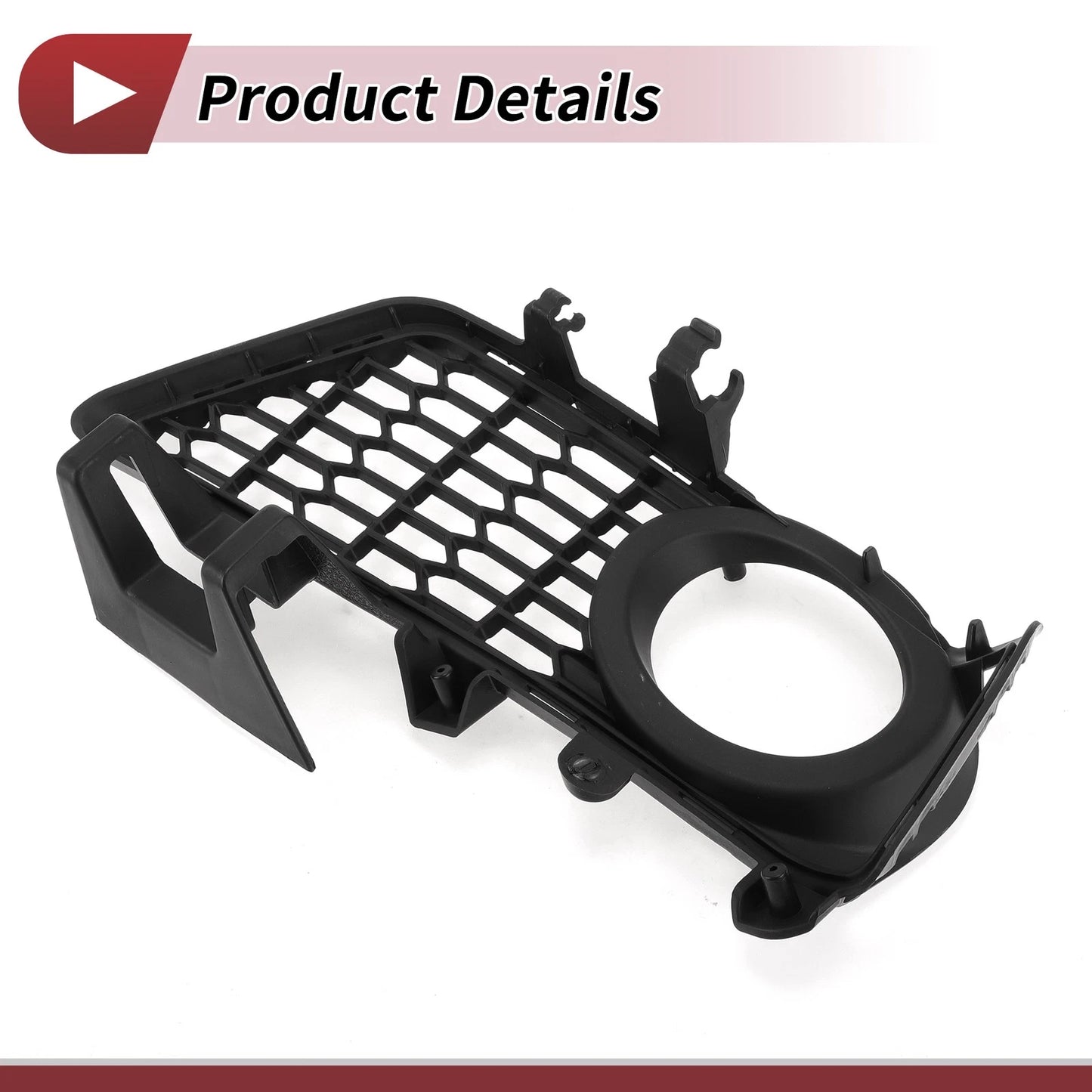 1 Pc Front Left Fog Light Grill for BMW 3 Series Black