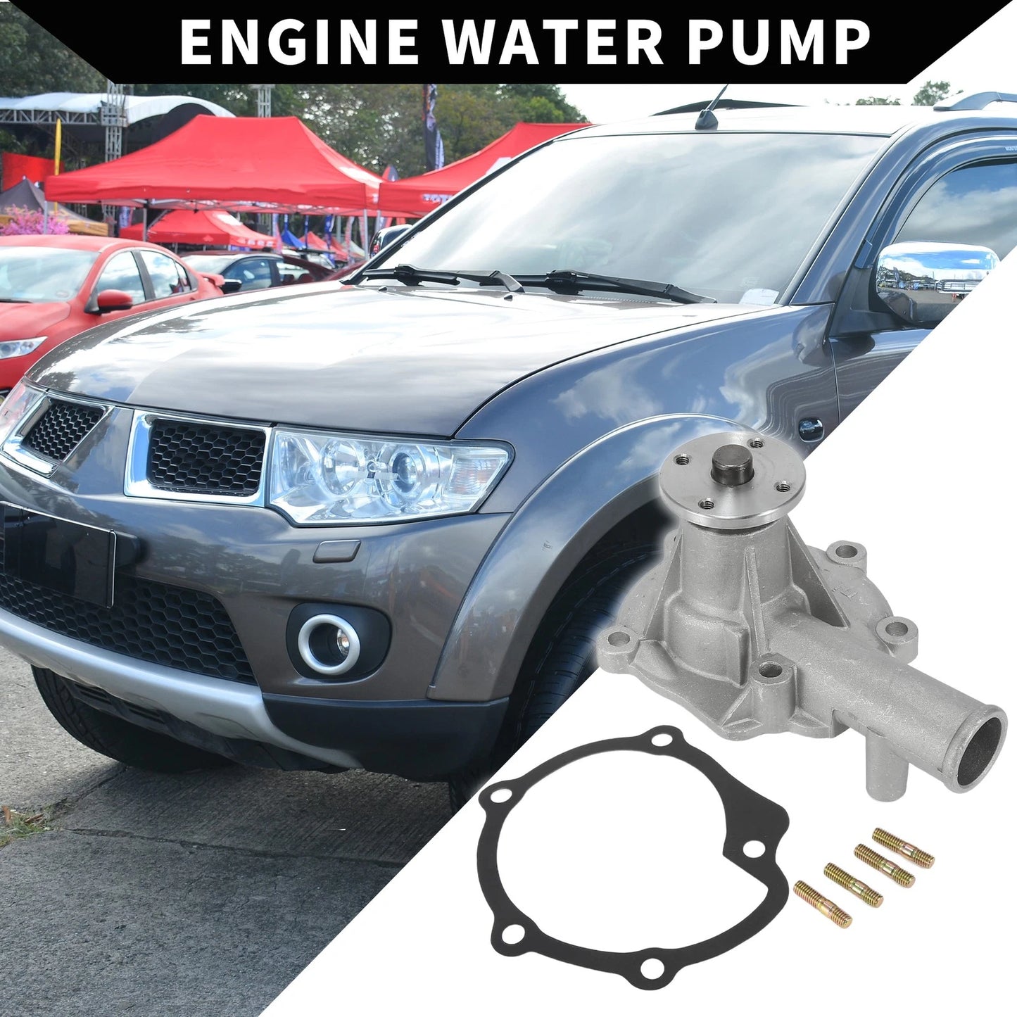 Water Pump for Dodge Challenger Conquest with Gasket Kit
