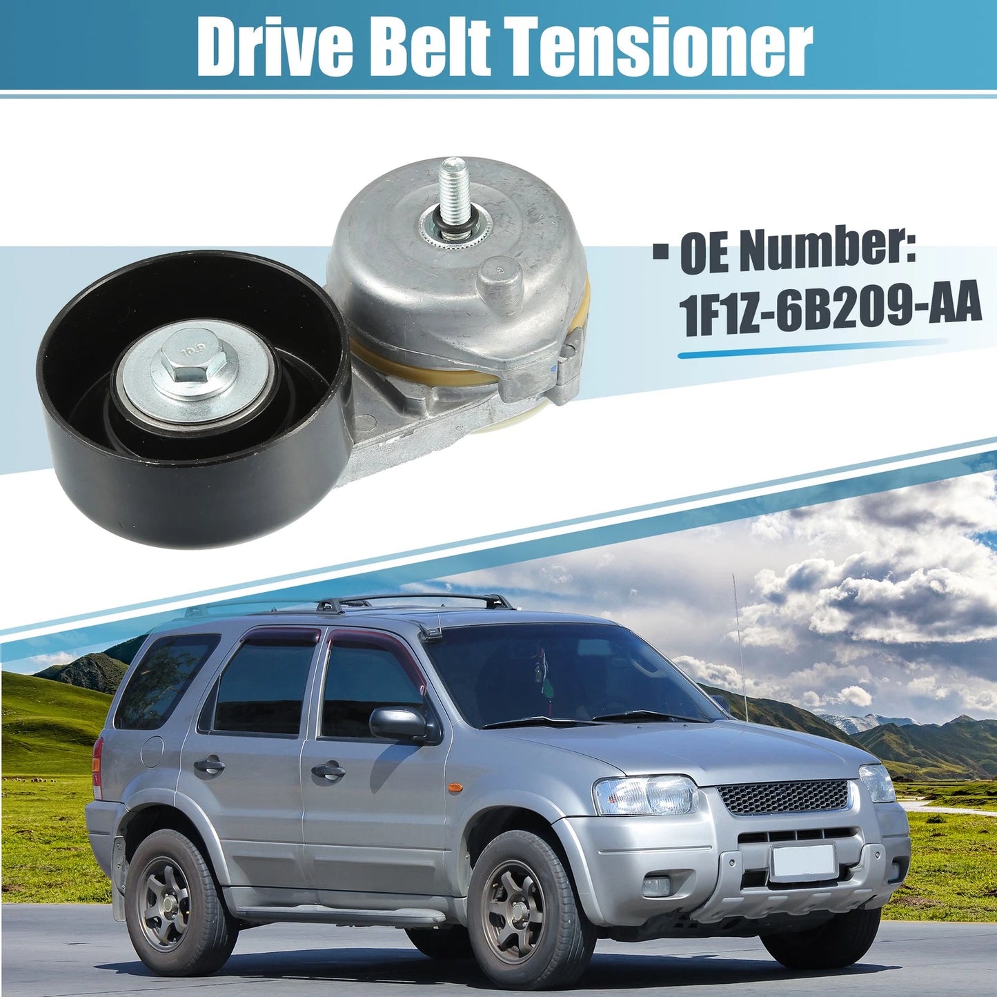 Belt Tensioner Pulley Assembly for Ford Escape (2001-2004)