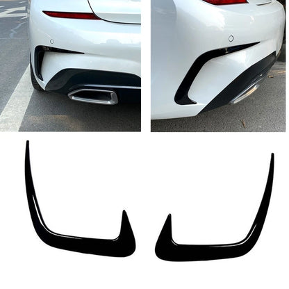 Rear Bumper Side Spoiler Trim Canards for BMW 3 Series G20 (2019-2021)