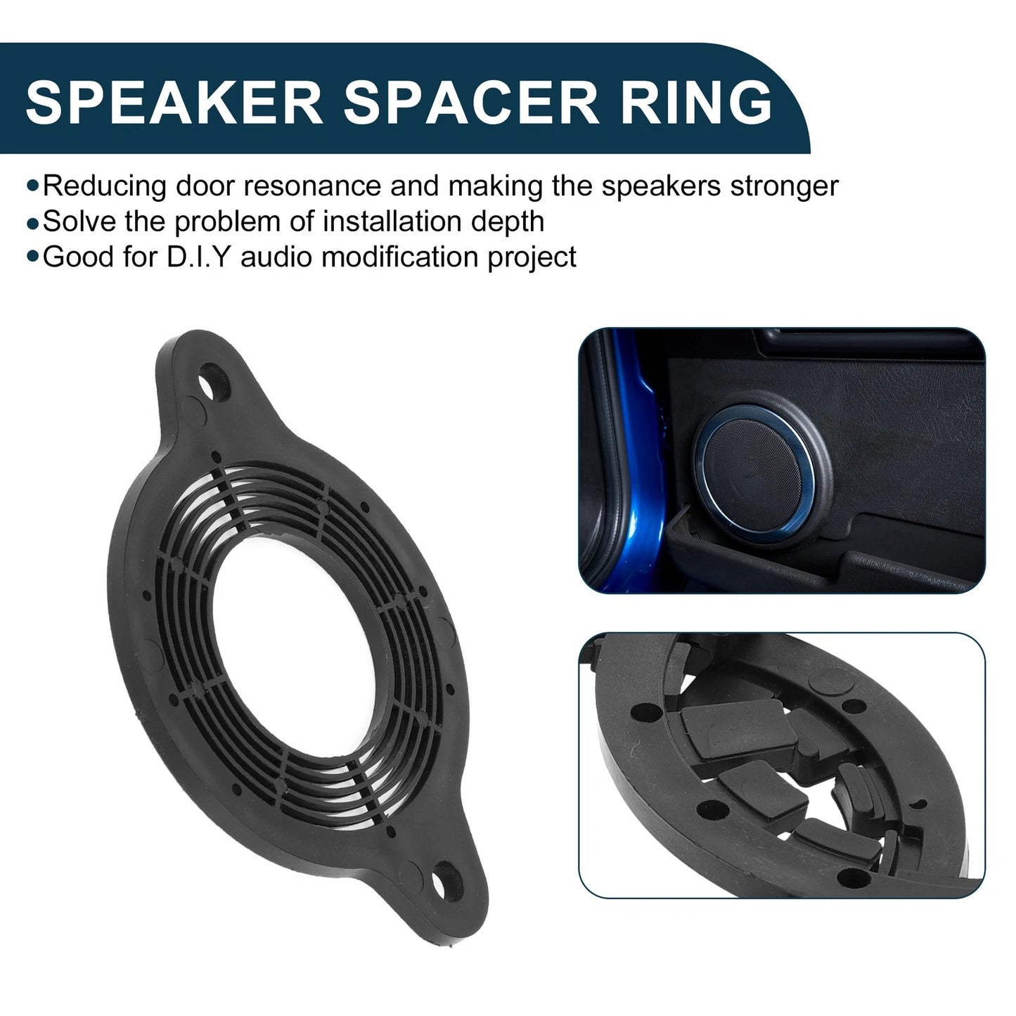 Speaker Spacer Ring Midrange Spacer Adapter 2 x for Toyota