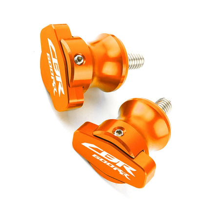 2 x Swingarm Sliders Spools for Honda CBR600RR (2003-2017) - Orange