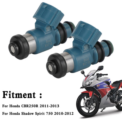 2 x Fuel Injector for Honda CBR250R, Shadow, Phantom 750 (2011-2016)