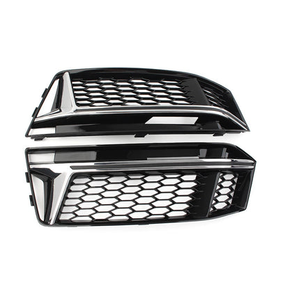 Honeycomb Mesh Fog Light Grille Cover for Audi A4 B9 S4 (2016-2018)
