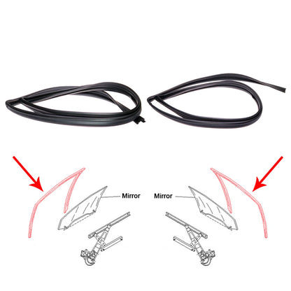 Front Glass Run Channel Seal Set for Mitsubishi Lancer Libero 1993-1996