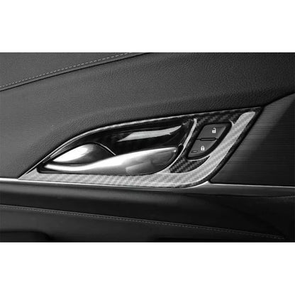 Carbon Fiber ABS Inner Door Handle Bowl Cover for Cadillac CT4 (2020-2023)