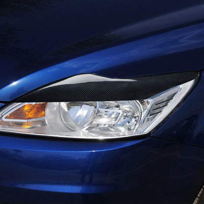 Headlight Eyelid Trim for 2009-2011 Ford Focus Carbon Fiber (2009-2011)