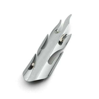 9.75" Chrome Flame Guard Exhaust Pipe Heat Shield Cover for Motorcycle