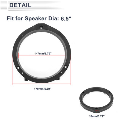 6.5" Speaker Spacer Adapter for Toyota ()