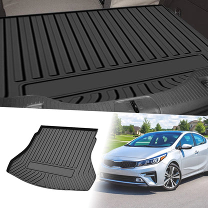 Flat Face Cargo Liner Rear Trunk Mat for Kia Forte (2018-2020) 1 Pc