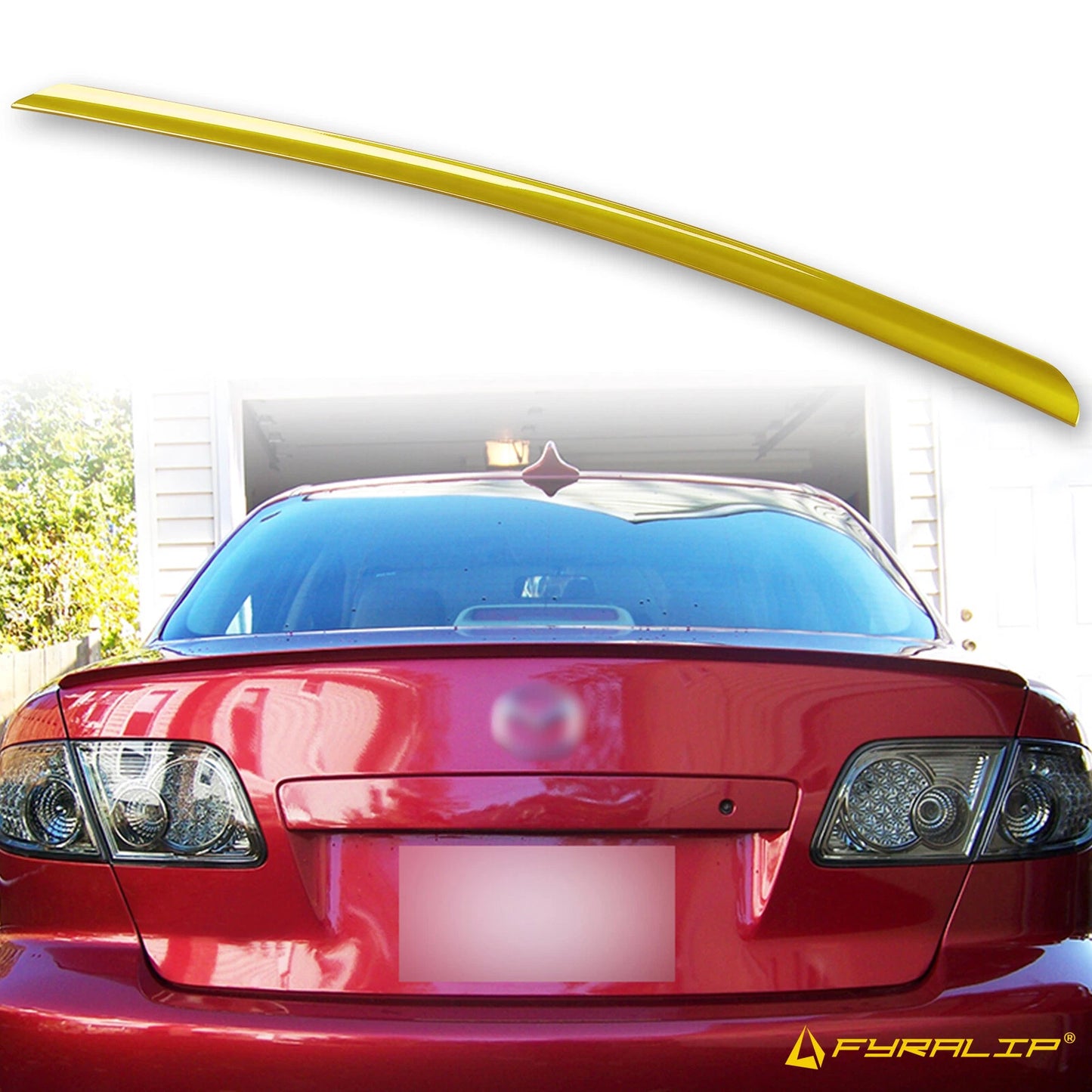 21T Chrome Yellow Boot Lip Spoiler for Mazda 6 GG (2002-2008)