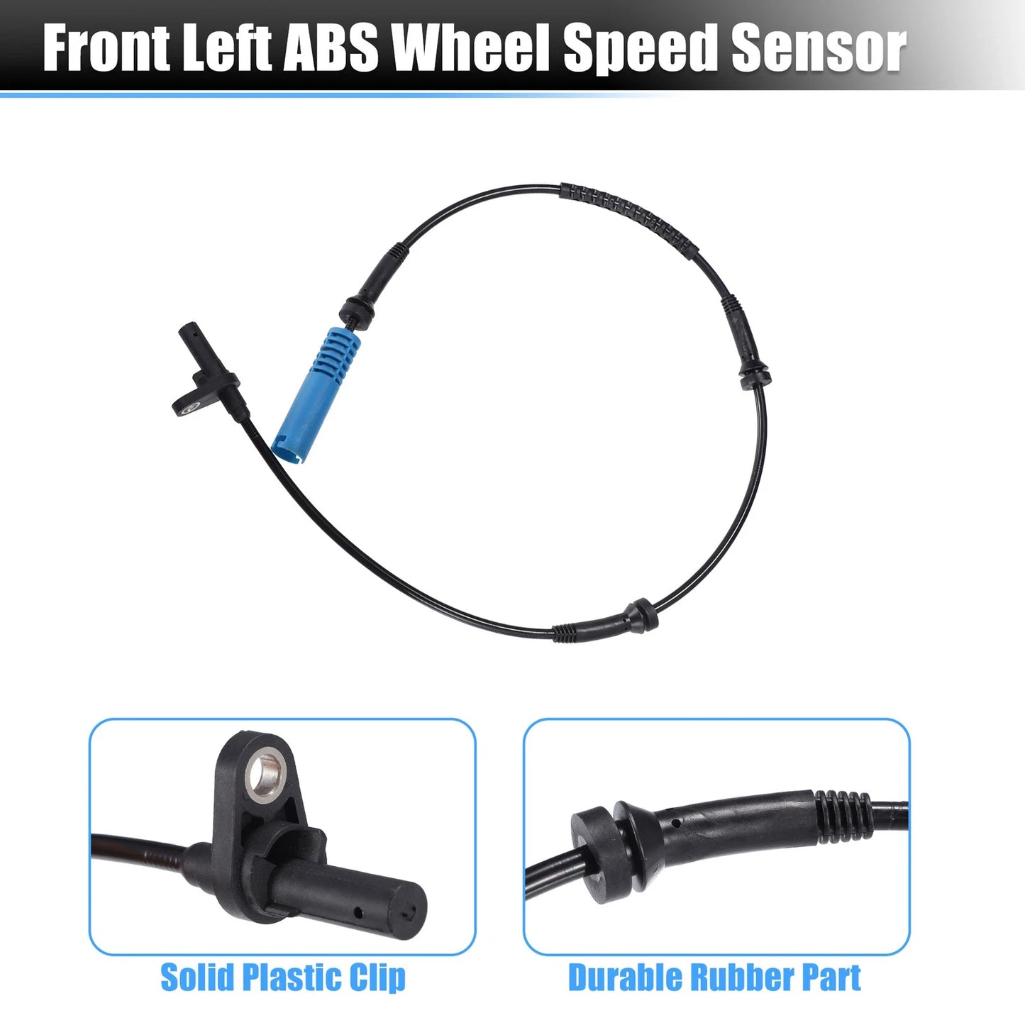 Front Left Right ABS Wheel Speed Sensors for BMW 525i (2001-2007)