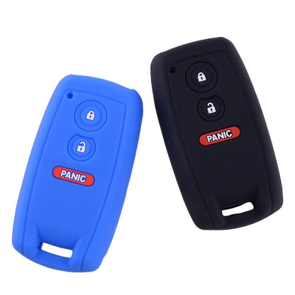 2 x Silicone Remote Key Case Covers for Suzuki SX4 GRAND VITARA (2007-2012)