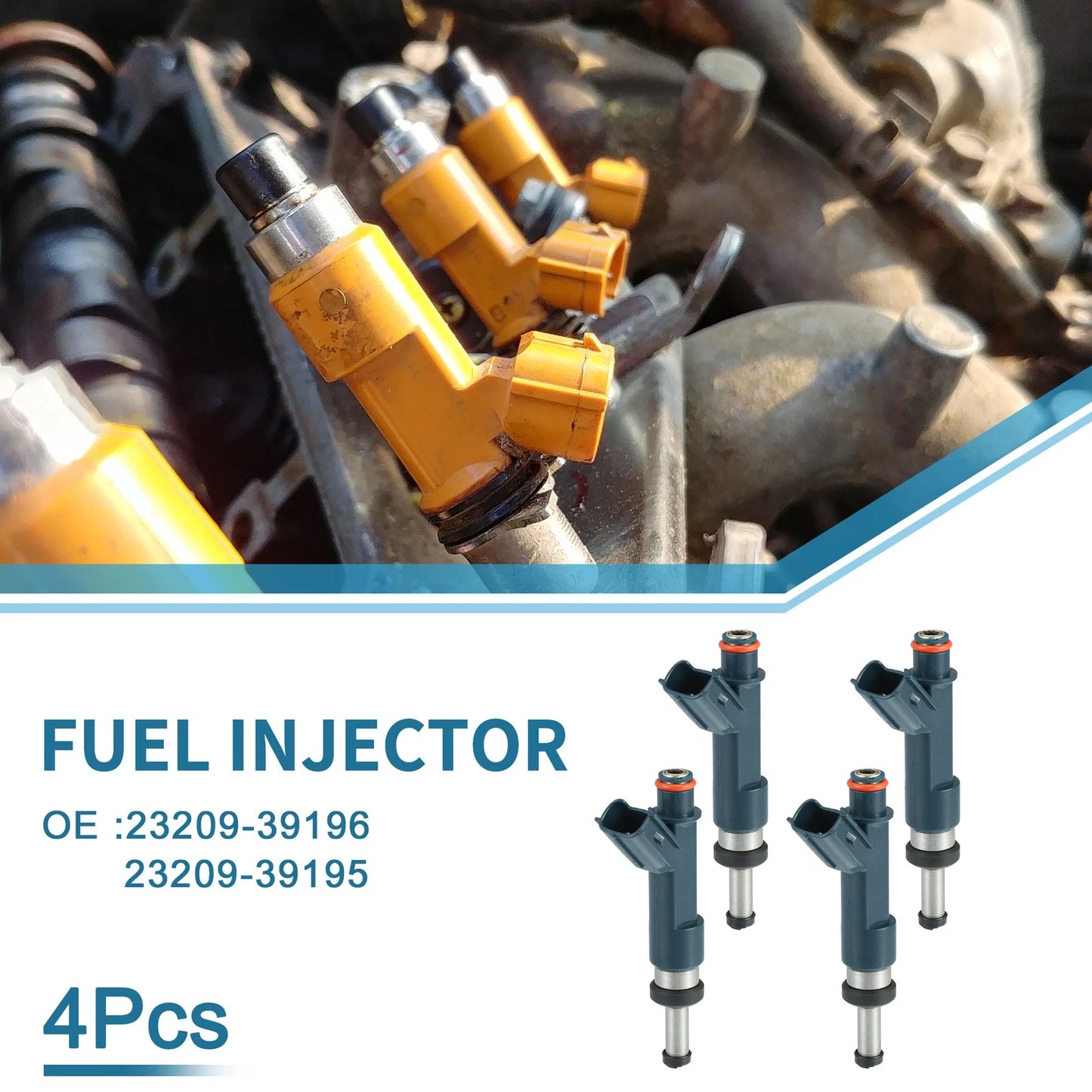 Fuel Injector 4 x for Toyota Prius V 1.8L (2012-2017)