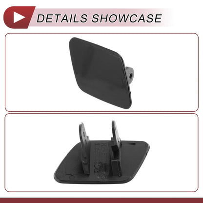 Front Right Bumper Trim Nozzle Cover Black for BMW X5 (2007 - 2013)