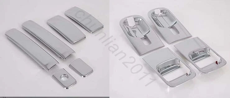 Chrome Full Set Door Handle Bowl Cover Trim for Hyundai Starex H-1 (2018-2019)