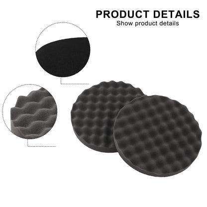 2 x Round Foam Polishing Pad Kit 8 Inch Single Sided Tools Supplies