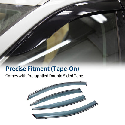 Window Deflectors for Mazda 3 Sedan 2019-2024 Side Vent Visors 1 Set