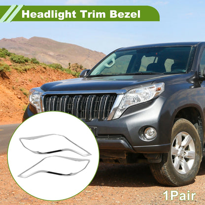 Front Left Right Headlight Trim Bezel for Toyota Prado FJ150 (2014-2017)