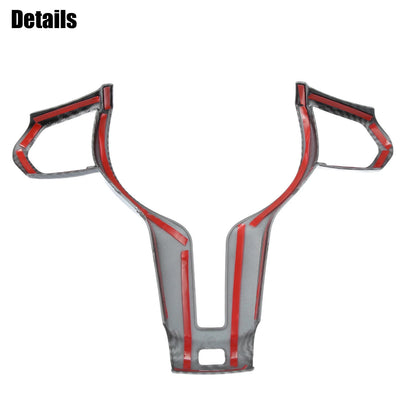 Steering Wheel Cover Trim for BMW F20 F21 Carbon Fiber Black (2012-2019)